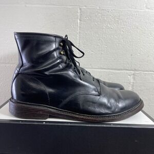 Frye Black Leather Lace-Up Men's Boots